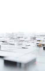 Poster - Abstract crystal structures on clear surface
