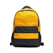 © iLada - Vibrant Yellow and Black Backpack for School and Outdoor Activities, Ideal for Daily Use and Travel Transparent background or png