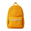 © iLada - Bright Yellow Backpack With Front Pocket Ideal For School, Travel, Outdoor Activities, And Casual Use Transparent background or png