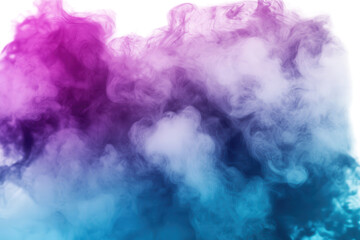 Poster - Swirling gradient of purple, blue, and teal smoke weaving together in an abstract design creating a mesmerizing visual experience in a vibrant blend