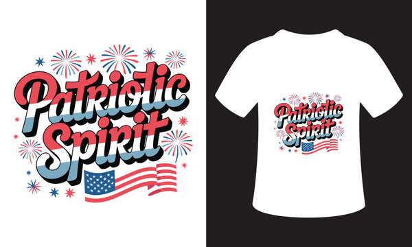 Vintage Style Typography Patriotism T-Shirt Design