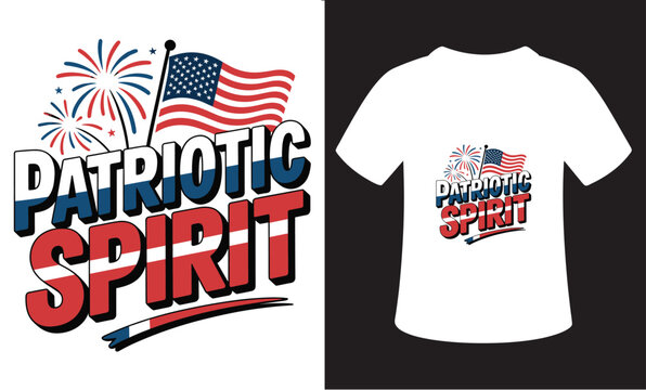 Vintage Style Typography Patriotism T-Shirt Design