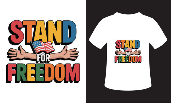 Vintage Style Typography Patriotism T-Shirt Design