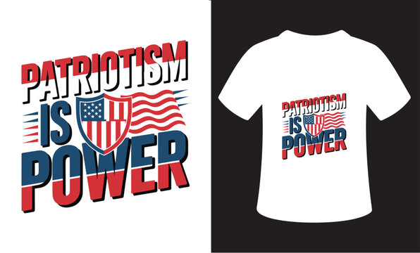 Vintage Style Typography Patriotism T-Shirt Design