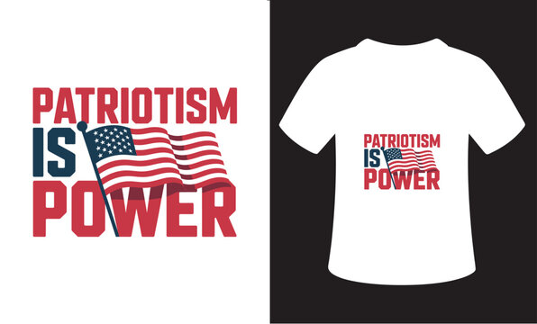 Vintage Style Typography Patriotism T-Shirt Design