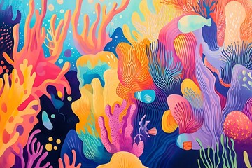 Poster - Abstract Colorful Gradient Background with Smooth Waves