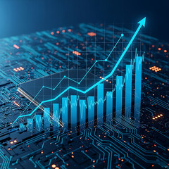 Technological Growth Upward Trend in Digital Innovation and Data Analysis