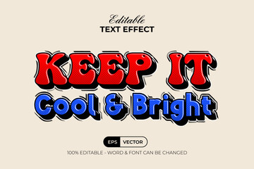 Fototapete - Editable Text Effect Summer Slogan.