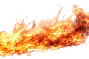 Poster - Intense flames engulfing space with vibrant colors and dynamic motion during a fiery display, showcasing the raw power of fire