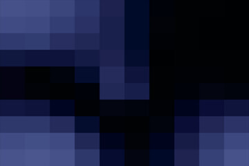 Poster - Abstract pixelated background with gradient of dark blue to black