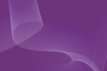 Poster - Abstract purple background with flowing white lines and curves creating a sense of movement