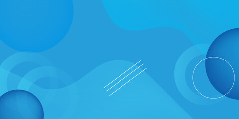 Poster - Abstract blue background. Dynamic shapes composition