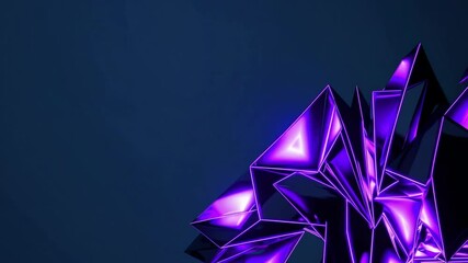 Wall Mural - abstract 3d dark blue background with a combination of luminous purple overlap style graphic design 