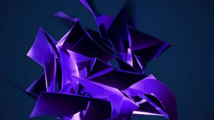 Wall Mural - abstract 3d dark blue background with a combination of luminous purple overlap style graphic design 