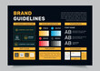© Ma Graphive - Brand Guidelines Poster Layout Set, Simple style and modern Brand Guidelines, Brand identity Template.