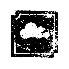 Poster - Cloud illustration isolated on white background