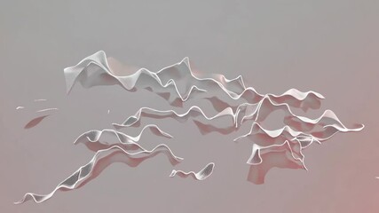 Wall Mural - abstract illustration, landscape painting, abstract art aesthetics presented in translucent cloud do