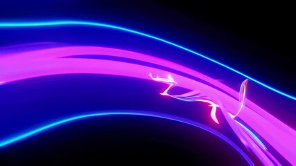 Wall Mural - Abstract light wave Background ,aesthetic, colorful background with abstract shape glowing in ultraviolet spectrum, curvy neon lines, Futuristic