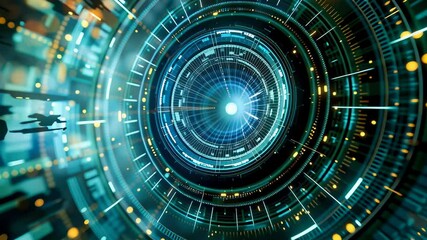 Poster - Abstract digital technology generic device