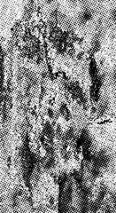 Poster - Distressed Halftone Texture for Retro Design, Vintage Grunge Pattern with Noise and Mottled Black Spots on White Background