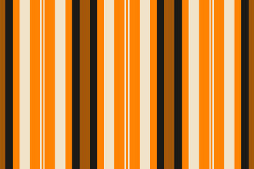 Poster - Autumn striped background. A colorful vintage pattern of vertical bands in orange, brown, beige, and black, suitable for textile, web, or design elements.