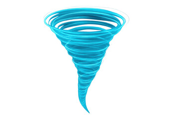 Poster - Glowing swirling blue vortex spinning against a transparent background, ideal for visual effects and motion graphics