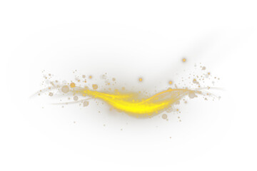 Aufkleber - Curve, cycle, line, dynamic, and gold bring this flowing PNG to life. A shiny PNG Overlay with transparent swirl and energy perfect for magical, festive, or futuristic design themes. 