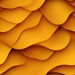 Poster - Bright orange gradient background features smooth curves and soft waves, offering a visually calming and modern aesthetic for design SEAMLESS PATTERN