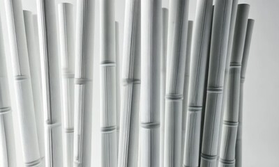 Poster - White bamboo grove