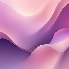 Poster - Abstract flowing waves of soft pink and purple gradient background