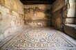 © Vitalii Shkurko - Restored ancient mosaic floor reveals stunning designs and colors from a bygone era, showcasing cultural artistry in a historical location. The craftsmanship reflects civilizations rich heritage