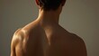 © TopPhoto - Muscular male back with smooth skin and natural light highlighting muscles, fitness and health concept, ideal for bodybuilding, wellness blogs, anatomy studies, gym promotions, soft warm background