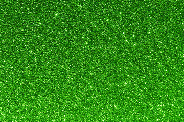 Wall Mural - Green glitter texture background. Photo can be used for the concept of New Year, Christmas and all celebration background concepts.