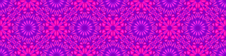 Poster - Seamless bohemian mandala flower ornament pattern background design