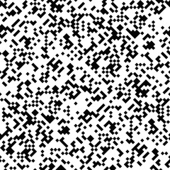 Aufkleber - Random diagonal black and white pattern background - monochrome abstract seamless repeating vector graphic