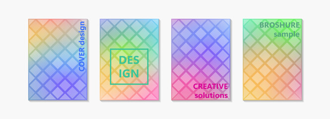 Poster - Modern abstract cover design with geometric shapes and smooth gradients. Ideal for brochures, flyers, or business branding templates. Minimal and trendy visual identity.
