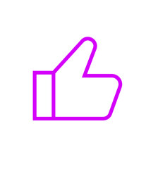 Poster - Simple Thumbs Up Icon on Transparent Background A Clean and Modern Graphic Symbol for Approval Agreement and Positive Feedback in Digital Designs