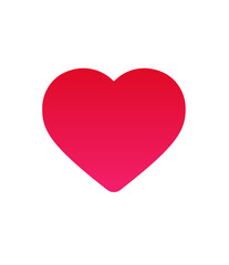Poster - Vibrant Red Heart Icon on Transparent Backdrop A Classic Symbol of Affection Passion and Warmth for Graphic Designs and Digital Expressions