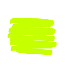 Poster - Vibrant Yellow Marker Strokes on Transparent Backdrop A Dynamic Design Element for Highlighting and Emphasizing Text or Graphics in Digital Projects