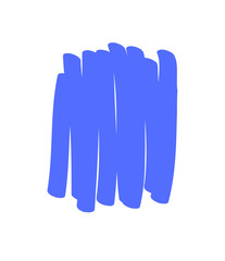 Poster - Serene Blue Marker Strokes on Transparent Backdrop A Calming Design Element for Highlighting and Adding Depth to Text or Graphics in Digital Projects