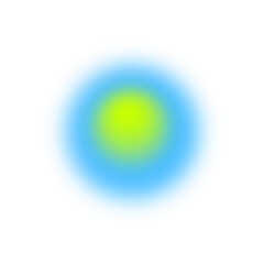 Poster - A Radiant Sphere Illustration Emanating Soft Yellow and Blue Tones, Casting a Gentle Light on a Transparent Checkered Backdrop in a Digital Art Style