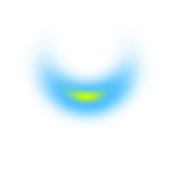 Poster - Curved Light Halo: Soft Glowing Arc on Transparent Background, Ethereal Design Element for Digital Art and Graphic Projects, Isolated Luminescent Effect