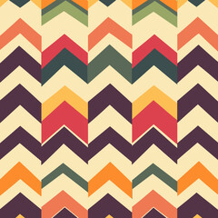 Poster - A traditional background is created with an ethnic ikat chevron pattern