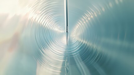 Poster - Rippling water patterns create visual harmony aquatic environment abstract photography tranquil perspective nature's motion