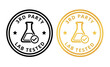 © shonaching - Third party lab tested stamp in black and gold, isolated on white