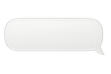 Leinwandbilder - Transparent speech bubble offering clean white space for personalized messaging and graphic design elements