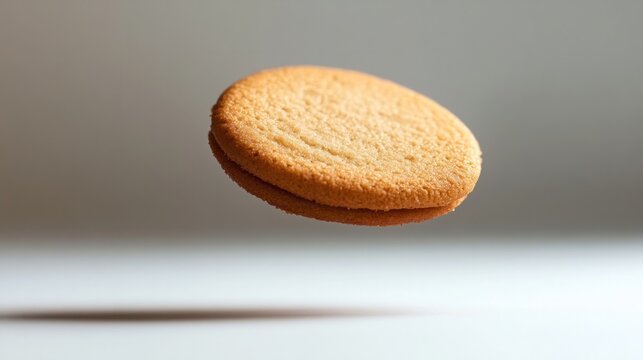 Cookie spinning in the air, rendered with visible motion blur and perfect lighting, generative ai