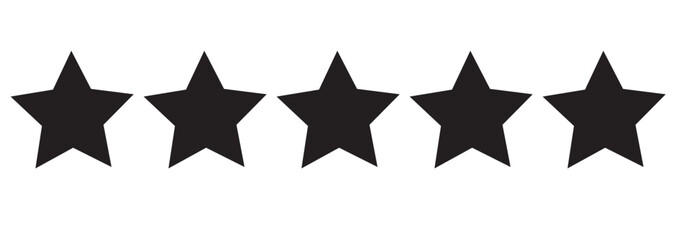 Canvas Print - Five star rating