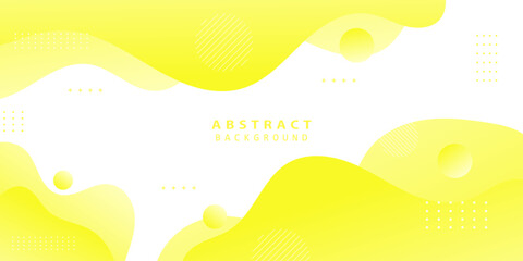 Fototapete - Yellow Orange Geometric Abstract Background with Circles