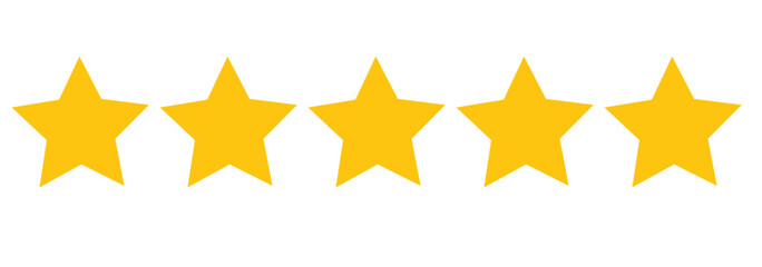 Canvas Print - Five star rating